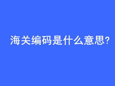 海關(guān)編碼（HS Code）是什么意思? | 27PR跨境電商導(dǎo)航