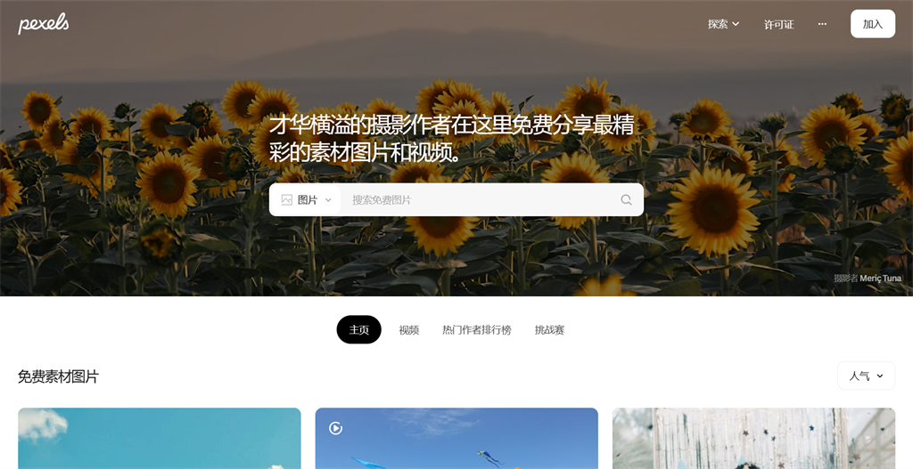 Pexels 網(wǎng)頁版入口